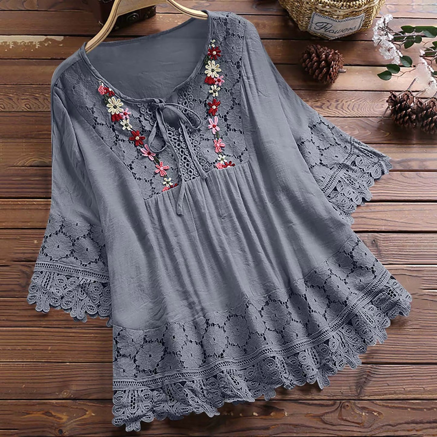 Casual Loose Linen Female Shirt